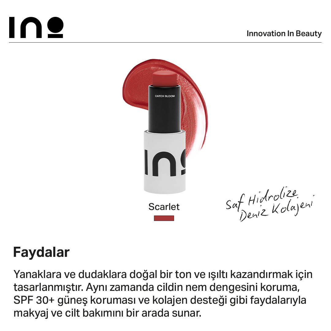 Catch Bloom Pocket Lip & Cheek Stick - Scarlet