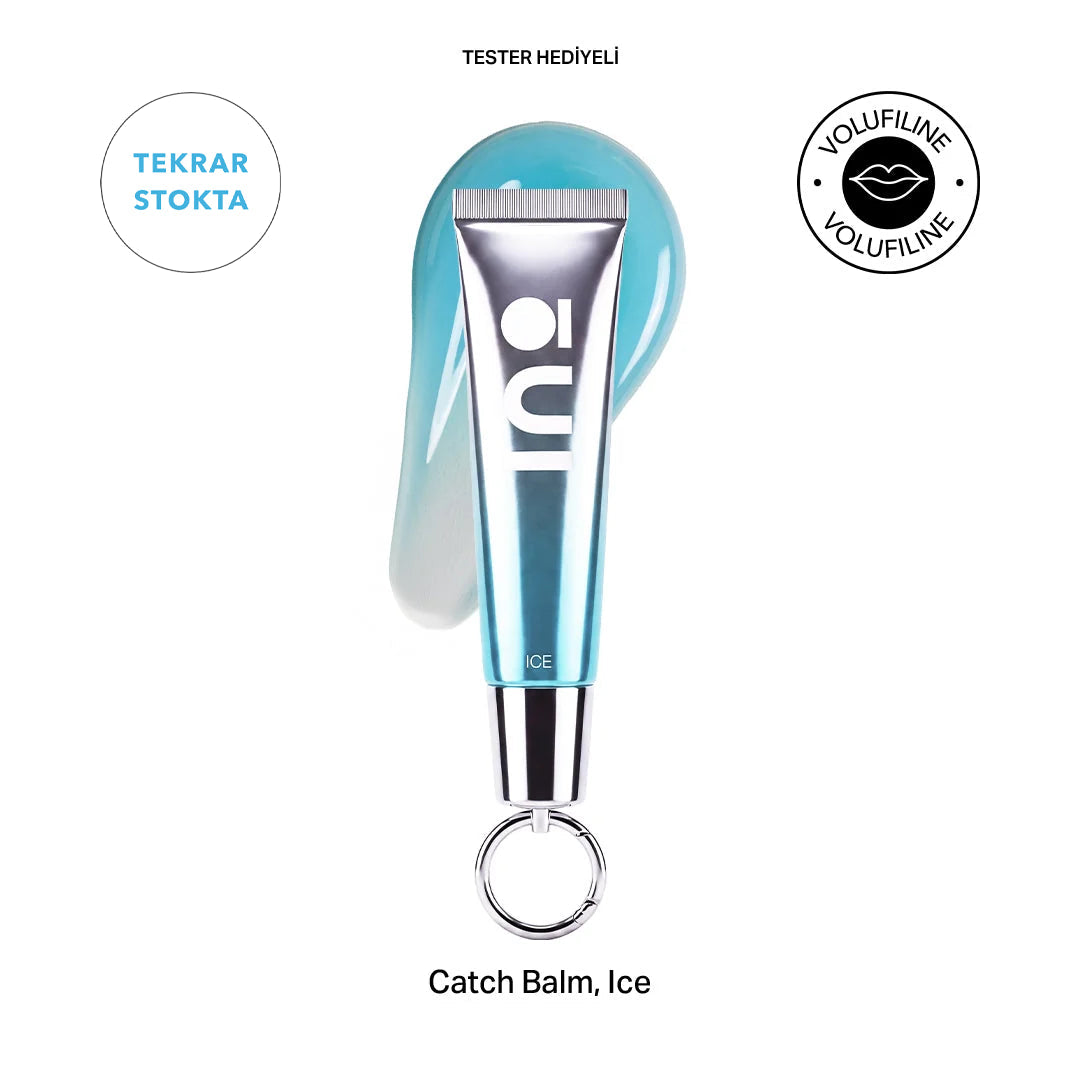 Lip Treatment Balm Ice (Clear) | Anahtarlıklı, Volufiline & Deniz Kolajeni , Peptit Kompleksi