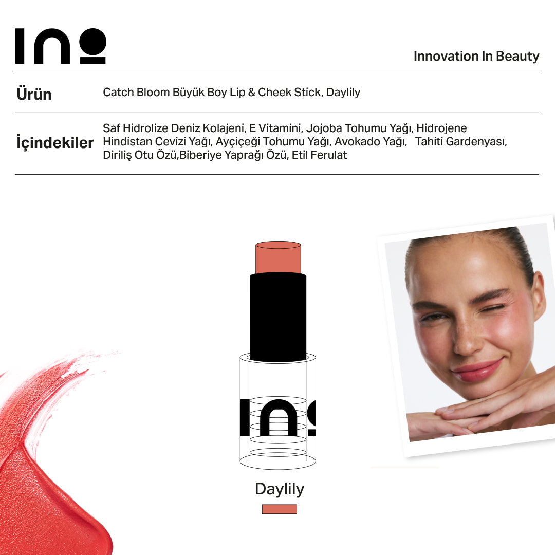 Catch Bloom Pocket Lip & Cheek Stick - Daylily