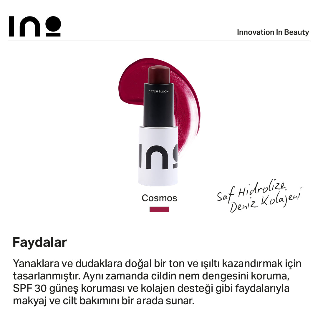 Catch Bloom Pocket Lip & Cheek Stick - Cosmos INO Beauty Turkey