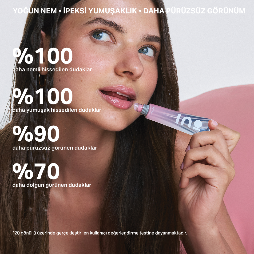 Bubble Lip Treatment Balm | Anahtarlıklı, Volufiline & Deniz Kolajeni , Peptit Kompleksi INO Beauty Turkey
