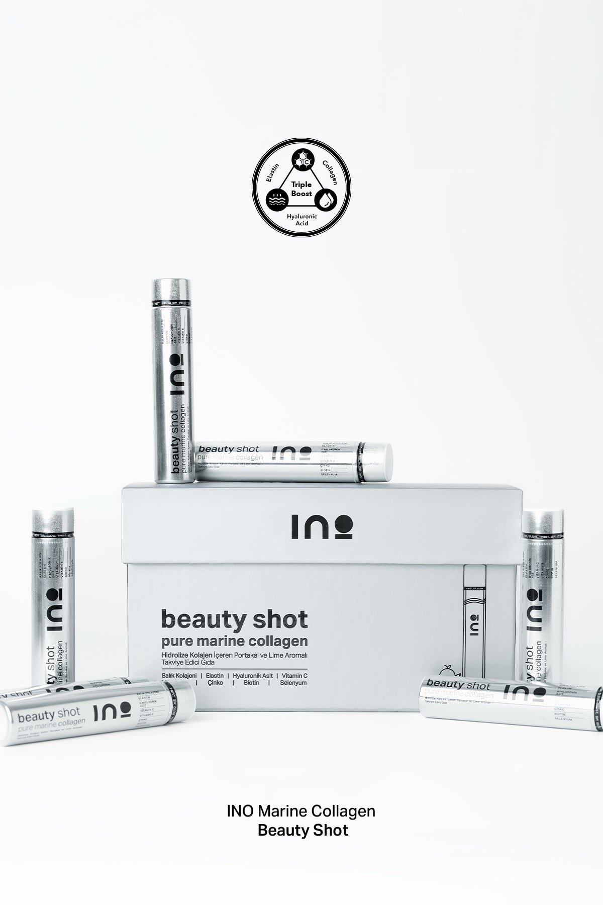 Beauty Shot - Pure Marine Collagen   Portakal ve Lime Aromalı INO Beauty Turkey